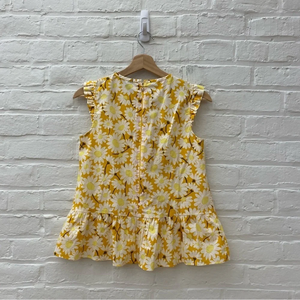 Kate Spade || Kate Daisy‎ Flounce Top Floral Yellow Gold 00